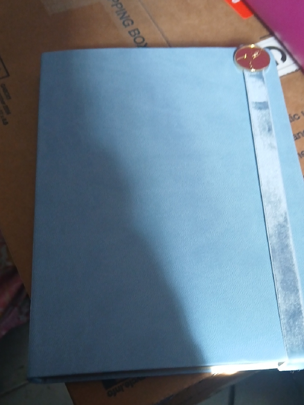 Papyrus Journal 6"x8" Faux Leather Light Blue Cover 240 Ivory Lined Pages New
